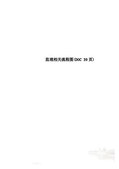 监理相关流程图(DOC 39页)