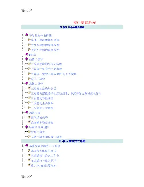 (整理)模电基础知识教程