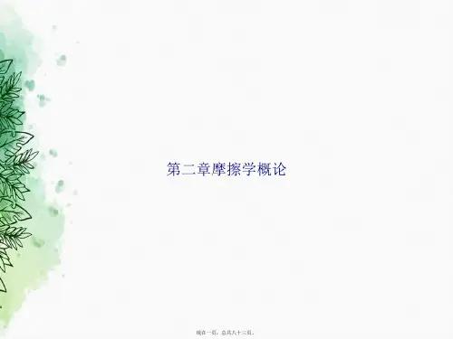 第二章摩擦学概论2讲课文档