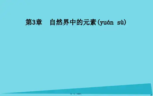 高中化学第3章第1节碳的多样性课件鲁科版必修1