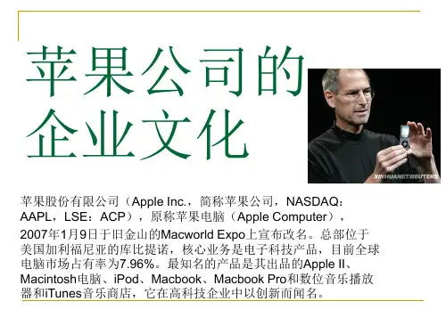 苹果公司PPT简要下载