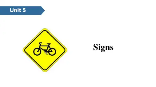 六年级上册英语课件-Unit 5 Signs A∣译林版(三起) (共29张PPT)