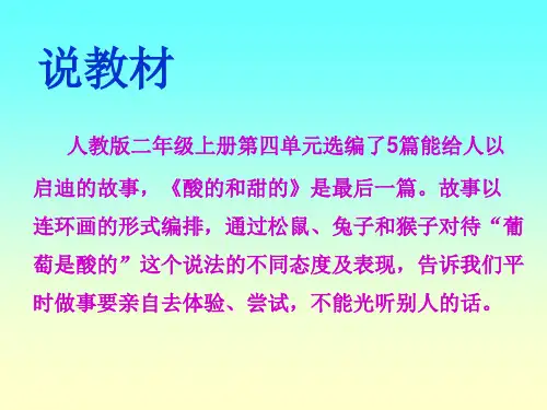 酸的和甜的 共22页PPT资料