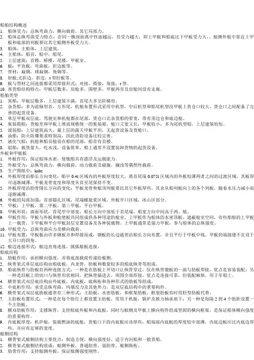 船舶结构物