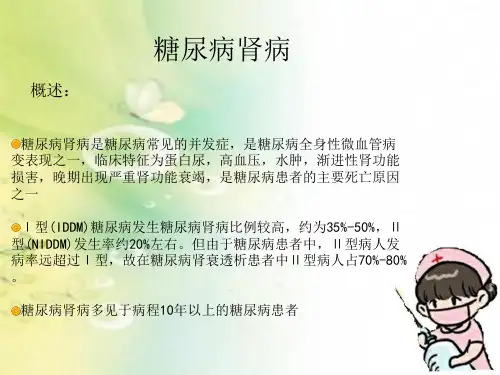 糖尿病肾病 PPT课件
