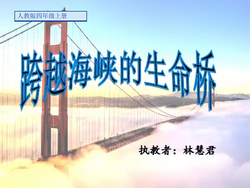 四年级第22课跨越海峡的生命桥优秀课件共享PPT4