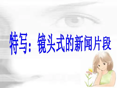 特写：镜头式的新闻片段