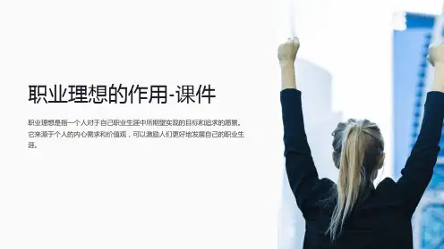 职业理想的作用-课件