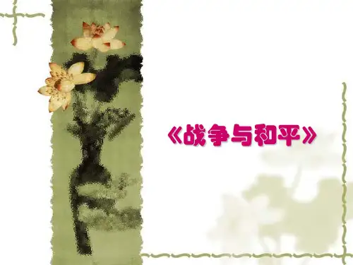 《战争与和平》精品PPT课件