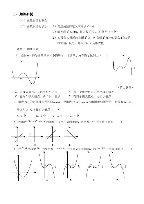 (完整版)导数与极值、最值练习题
