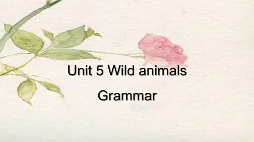 牛津译林版初二英语上册Unit5  Grammar课件