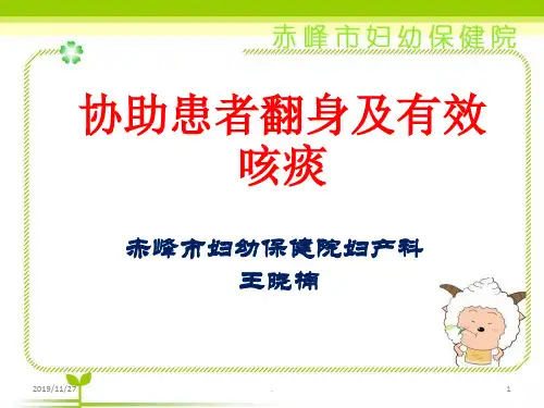 协助患者翻身叩背排痰PPT课件