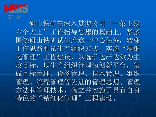 以达产达效为核心的精细化管理工程建设-文档资料