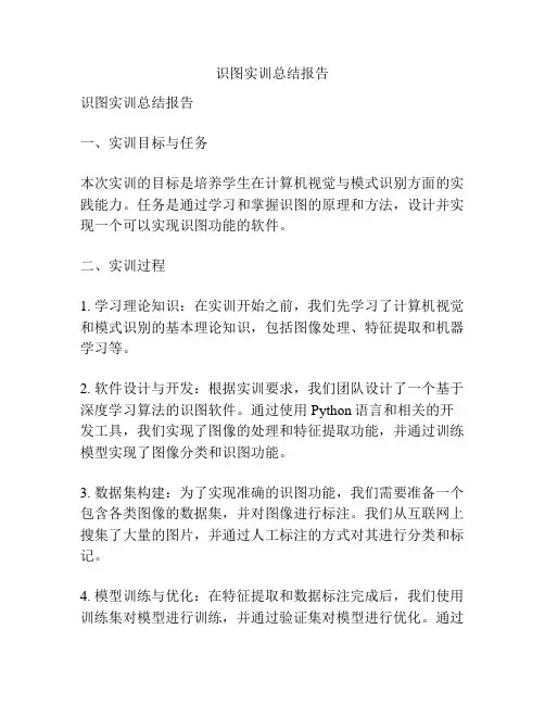 识图实训总结报告
