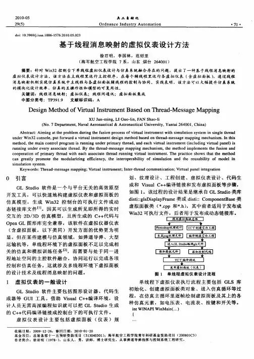 基于线程消息映射的虚拟仪表设计方法