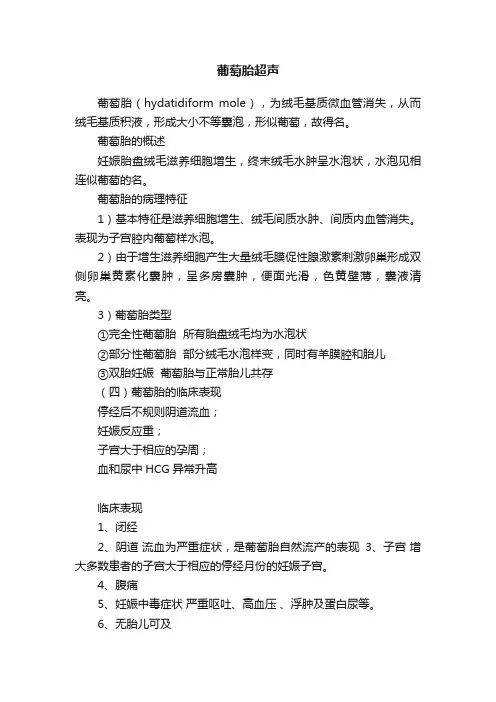 葡萄胎超声