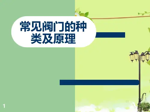 电厂常见阀门的种类及原理  ppt课件