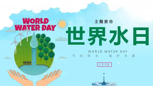 校园世界水日宣传活动ppt课件