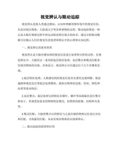 视觉辨认与眼动追踪