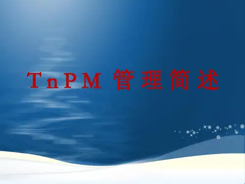 TnPM管理简述