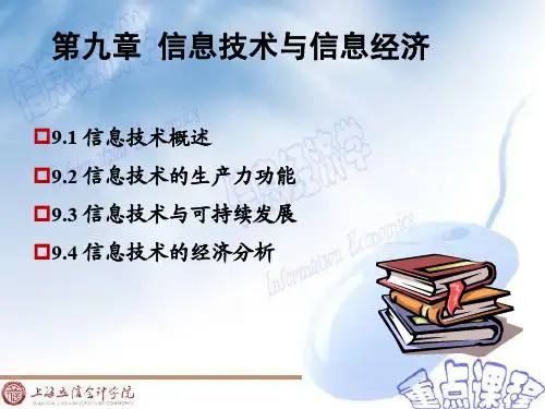 第九章信息技术与信息经济