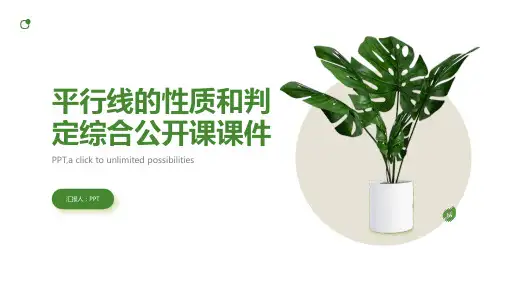 平行线的性质和判定综合公开课课件