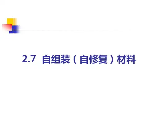 自组装(自修复)材料