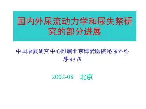 国内外尿流动力学和尿失禁研究的部分进展