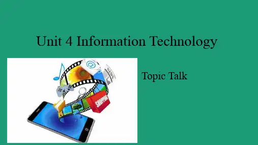 Unit 4 Topic Talk