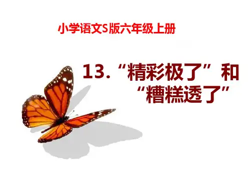S版六年级语文上册《“精彩极了”和“糟糕透了”》教学PPT课件(3篇)