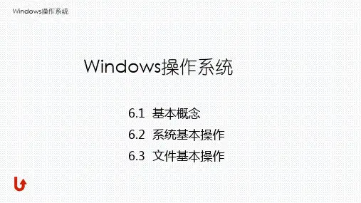 计算机导论课件：Windows操作系统