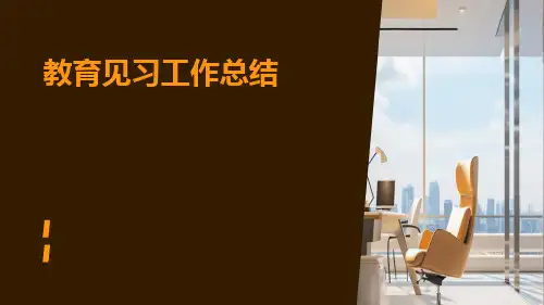教育见习工作总结PPT