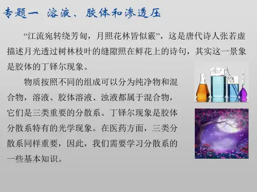 中职化学(医药卫生类)《溶液及稀释定律》课件