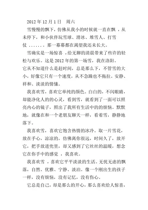 2012雪