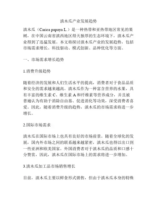 滇木瓜产业发展趋势