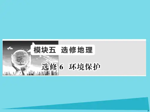 2019届新课标高考地理一轮复习环境保护讲义选修