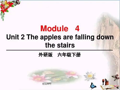 外研版(三起)(2012)小学英语六年级下册Module 4 Unit 2 The apples are falling down the stairs.Modul
