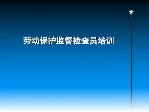 劳动保护培训ppt课件