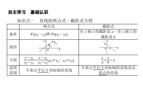 直线的两点式方程课件