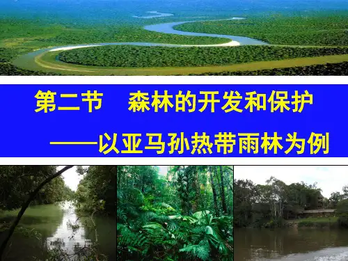 2.2森林的开发和保护——以亚马孙热带雨林为例 