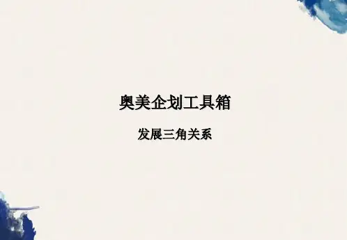 企划案例范本：奥美企划工具箱-发展三角关系