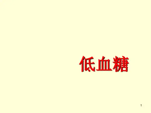 低血糖ppt课件