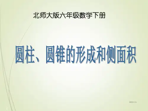北师大小学数学六年级下册《1 圆柱和圆锥》PPT精品课件 (1)