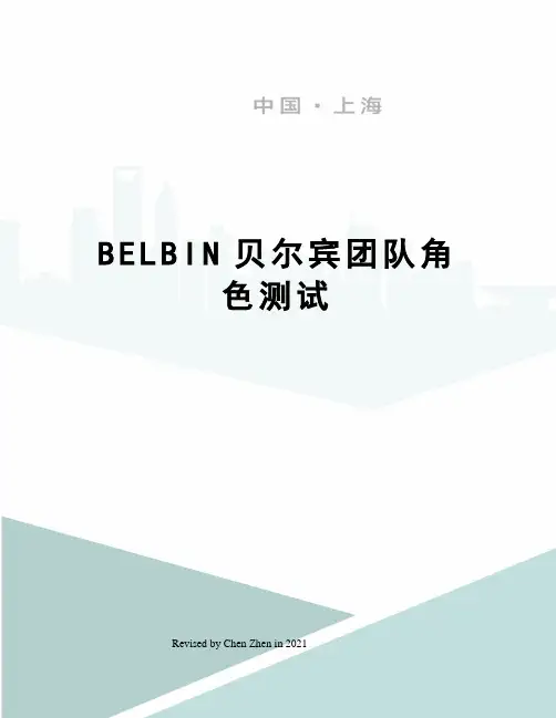 BELBIN贝尔宾团队角色测试