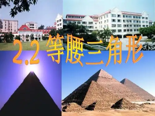 最新浙教版八年级上册2.2等腰三角形