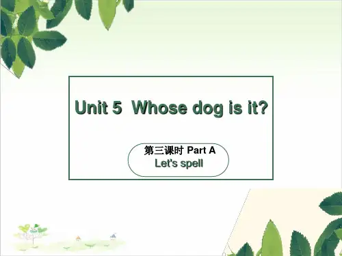 五年级(下)英语公开课-Unit5 Whose dog is it 第三课时 人教(PEP)课件下载