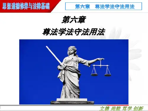 2018 思修 第六章 第一节 社会主义法律的特征和运行
