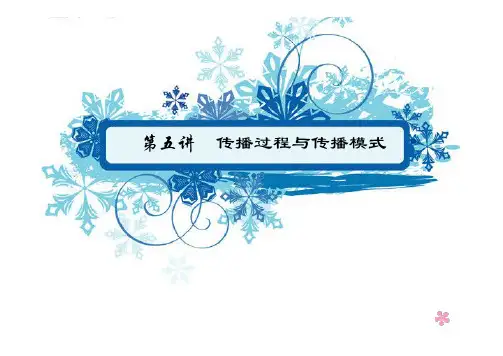 第五讲 传播的基本过程