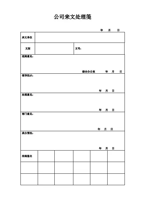 文件处理笺