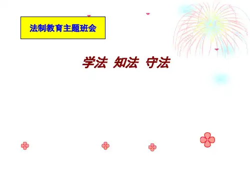 法制安全教育主题班会(35张)